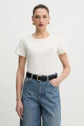 Liu Jo pamut póló - bézs XL - answear - 21 990 Ft