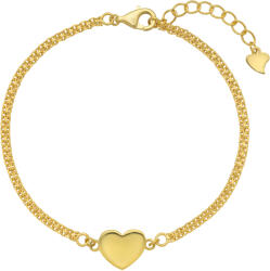 Ezüst ékszer Juta ezüst karkötő sárga arannyal futtatva - JTTC-7541 (JTTC-7541)