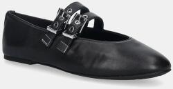 MICHAEL Michael Kors bőr balerina cipő Rowen Flex Ballet - fekete Női 37