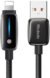 Mcdodo Cablu, USB-A la Lightning, 3A, 1.2m - Mcdodo (CA-0010) - Black (KF2359022) - pcone