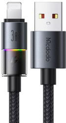 Mcdodo Cablu, USB-A to Lightning, 3A, 1.2m - Mcdodo (CA-8170) - Black (KF2359032)