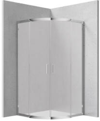 Deante Zuhanykabin, Deante Funkia félköríves zuhanykabin króm+matt üveg 80x80X170 cm KYP_654K - zuhanykabin