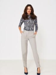  Egyszerű Szürke Nadrág, Size 34, egyenes szárú, 101cm külső szárhossz (129377)