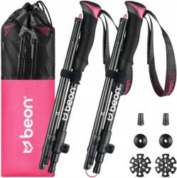 Beon Összecsukható Trekking Botok Rózsaszín Hegymászó Botok Hegyi Túrázáshoz Beon (5904107773964)