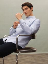  Crew Clothing Kétszínű Csíkos Logós Ining, Size M, pamut, galléros (596972)