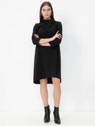 Silvian Heach fekete ruha, poliészter, ráncolt, Size XS (372624)