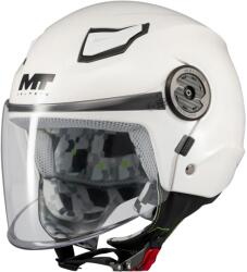 MT Helmets Cască de motocicletă deschisă pentru copii MT Lite Pure A0 albă (MT132900PA01Y)