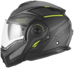 Nox Premium Cască de motocicletă NOX PREMIUM Spinner Ark, flip-up, negru mat-galben fluo (AIM140-2772)