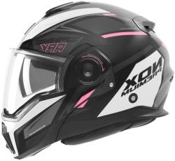 Nox Premium Cască de motocicletă pliabilă NOX PREMIUM Spinner negru-alb-roz (AIM140-2774)