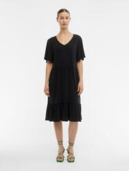 OBJECT Fekete Ruha MIDI V Neck (s) (478493)
