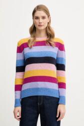 Benetton gyapjú pulóver - rózsaszín XL - answear - 34 990 Ft