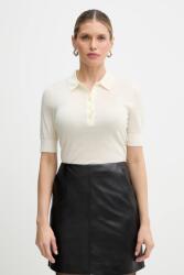 BOSS gyapjú póló - bézs XS - answear - 66 990 Ft