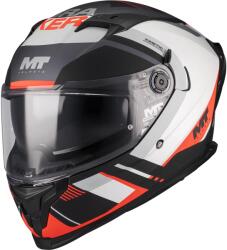 MT Helmets Cască integrală pentru motocicletă MT Braker SV Inception B5 negru mat-gri-roșu (MT1346D18B52)