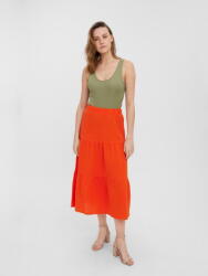 Vero Moda Narancssárga MIDI Szoknya, Size XS, 100% pamut (562792)