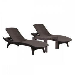 Keter Pacific duo kerti nyugágy set Rosario asztallal barna (661868_211104_2) - leziter