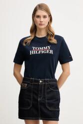 Tommy Hilfiger pamut póló - sötétkék XS - answear - 24 990 Ft