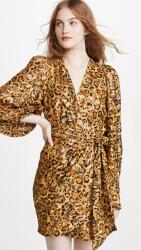 Ba&sh Állatmintás Ruha, Size XS, selyem, mini, koktél (379080)