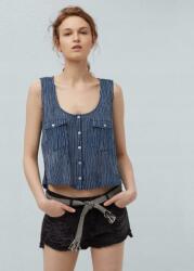 Mango Gránát Színű Top Zsebekkel, Mintás (s) (308971)