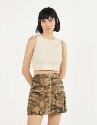 Bershka Bordó Szoknya Zsebekkel (32) (217158)