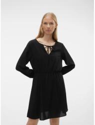 VERO MODA Fekete ruha, kötős nyakkivágással, Size M (563342)