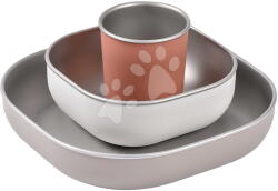 Beaba Étkészlet Stainless Steel Meal Set Terracotta Beaba rozsdamentes acélból 3 részes narancssárga 4 hó-tól (BE913584)