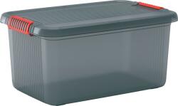 KIS Box fedővel KIS K Latch L, szürke/narancs, 39x59x28 cm