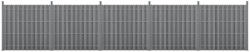 Wohnen WPC kerítéspanel 185×932 cm szürke 5 db-os prémium kerítés