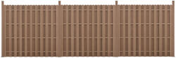 Wohnen WPC barna kerítéspanel Langero 185×562 cm 2 db-os modern kerítés