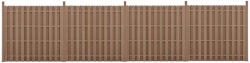 Wohnen WPC barna kerítéspanel 185x747 cm 2 db-os modern WPC kerítés