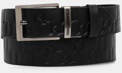 Karl Lagerfeld kifordítható bőröv - fekete 100