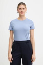 BOSS Orange pamut póló - kék M - answear - 20 890 Ft