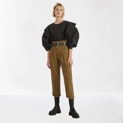 Bershka 3/4-es Nadrág, Size 32, zöld, magas derék, pamut (218203)