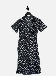 VERO MODA Fekete Boríték Ruha, Mintás, Size XS (563096)