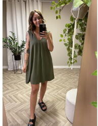 VERO MODA Trapéz ruha, Size L, khaki, poliészter (472799)