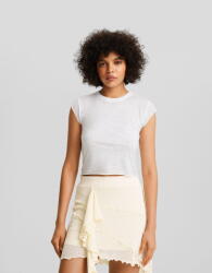 Bershka Aszimmetrikus Ecru Szoknya (M) (542515)