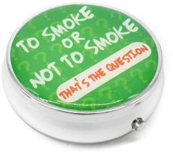 Angelo Kör alakú zsebhamutál - To Smoke or Not to Smoke feliratal - zöld (A-400800-8)