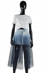 Liu Jo Farmer Szoknya Tüllel, Size 28, kék, pamut (396370)