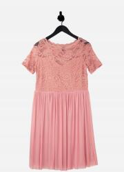 VERO MODA Mini Ruha, csipkével, halvány rózsaszín, Size M (563439)
