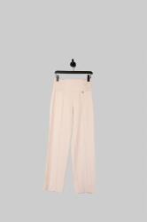 Fracomina Rózsaszín Magas derekú nadrág, Egyenes szárú, 7/8-os, Poliészter, Méret 36 (374921)