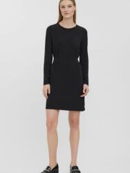 VERO MODA Fekete Mini Ruha, Size L, kerek nyakkivágás, klasszikus stílus (478496)