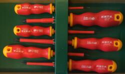 Honiton Csavarhúzók elektromos szigetelt Vde 1000V 6db Lapos/Kereszt Honiton H-053 (H-053)