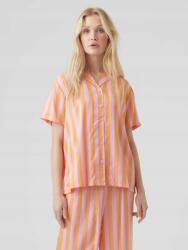 VERO MODA Narancs-rózsaszín Csíkos Ingt (M) (475830)
