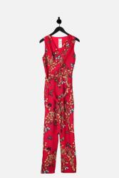 Liu Jo rózsaszín mintás overall, Size L, poliészter, ujjatlan, V-nyakú (392479)