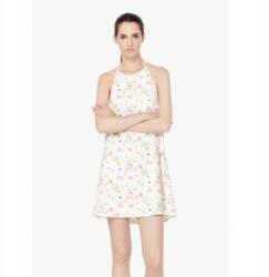 MANGO Krémszínű, Virágmintás Ruha (M) (243295)