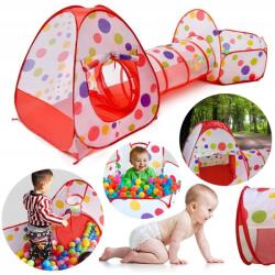 Galt Gyereksátor 3 az 1-ben, házikó, alagút, száraz medence, poliészter