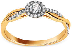 Heratis Forever Egyedi gyémántgyűrű Itzel, sárga arany 14K IZBR1510