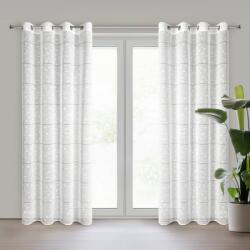 Takoy Perdea de Crăciun 140x250 cm albă cu steluțe mici