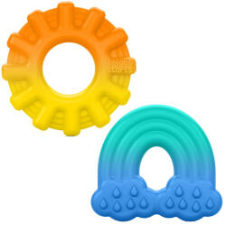 Bright Start Bright Starts Szilikon Rágóka Chance of Smiles 3 Hónapos Kortól - Puha BPA-mentes Fogzást Könnyítő Babarágóka