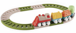 Chicco Eco+ Vonatpálya 2 az 1-ben 18 Hónapos Kortól - Környezetbarát Moduláris Sínek és Mozgatható Vonat Fejlesztő Játék