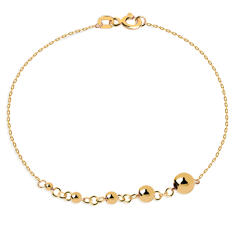 Heratis Forever Karkötő dekoratív golyókkal, sárga arany, 9K IZ31676HR